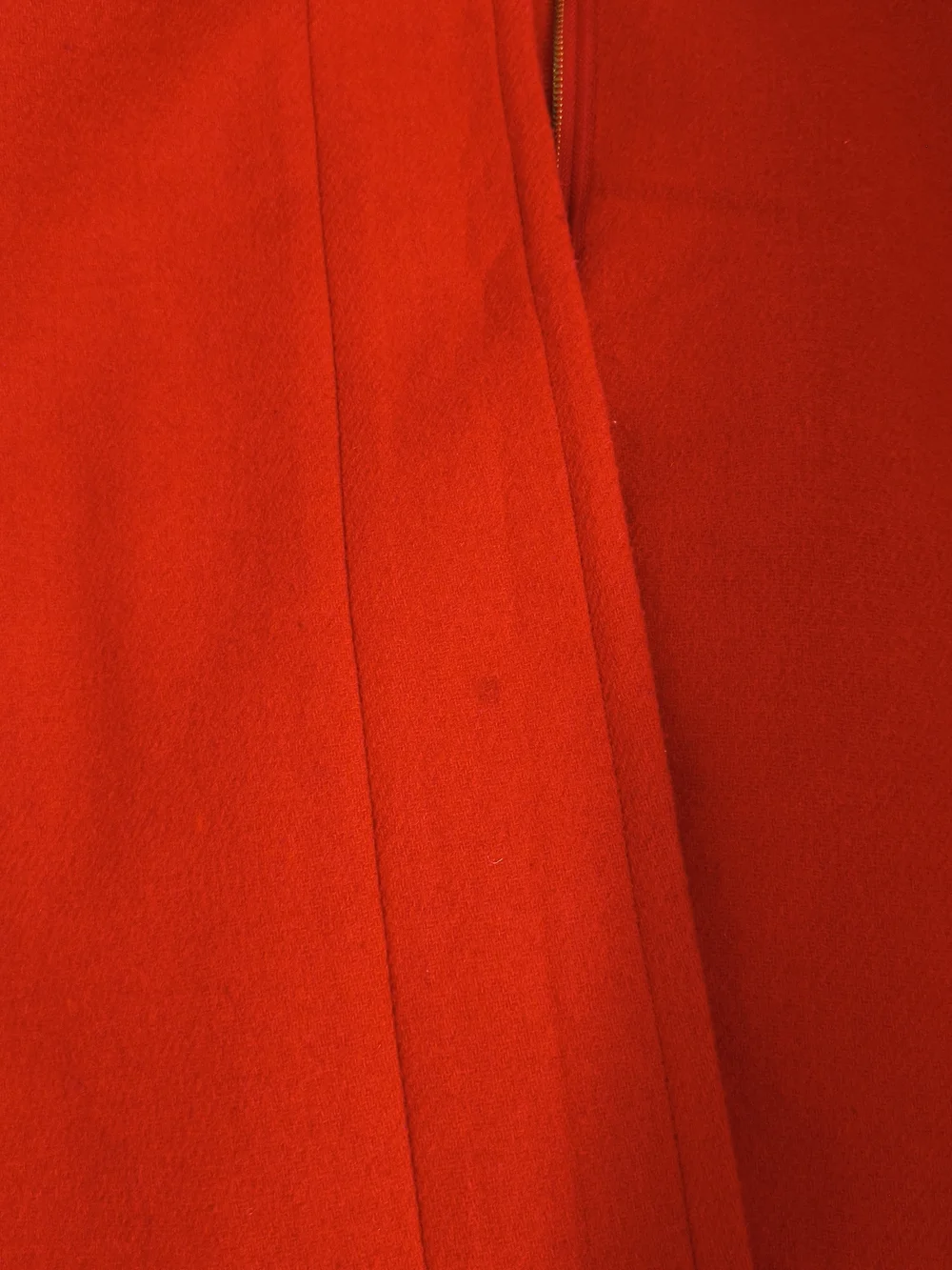 J. Crew Red Wool-Blend Stand Collar Pea Coat - Picture 8 of 9